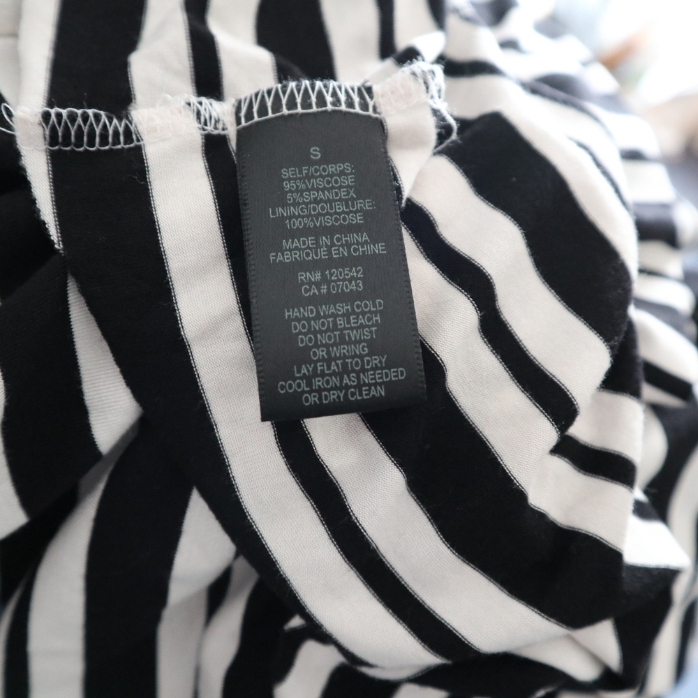 FELICITY and Cocoa Black and White Stripped Dress. - Picture 7 of 16